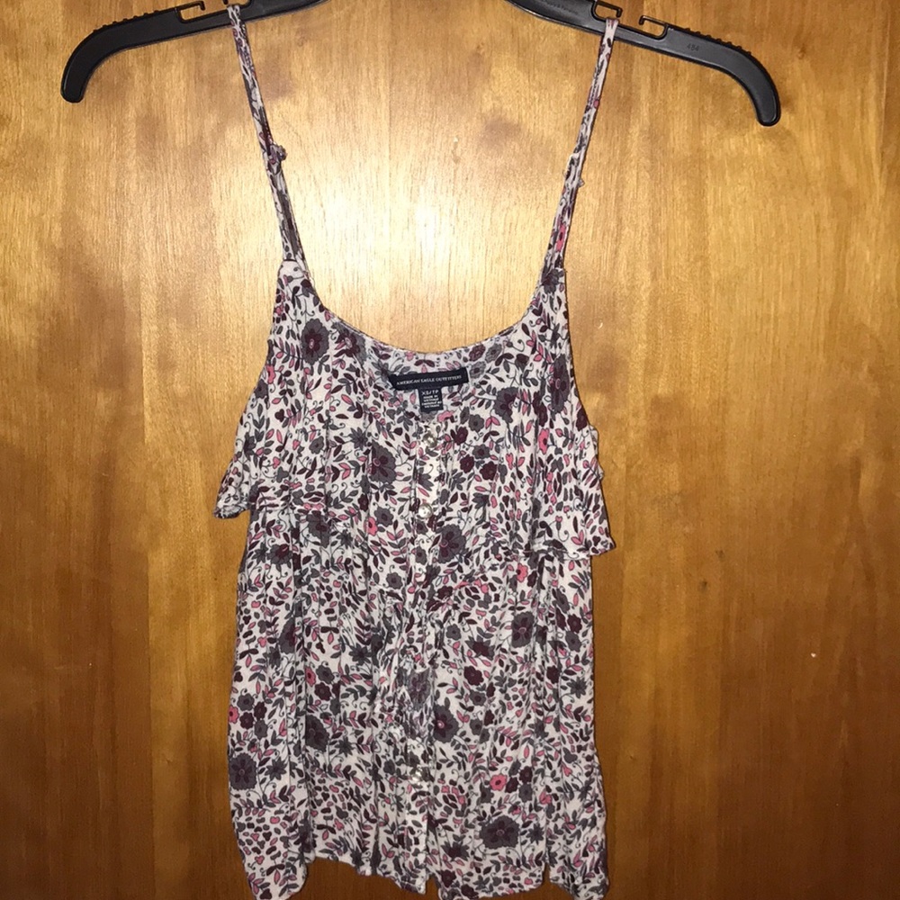 American Eagle Button-Up Tank Top